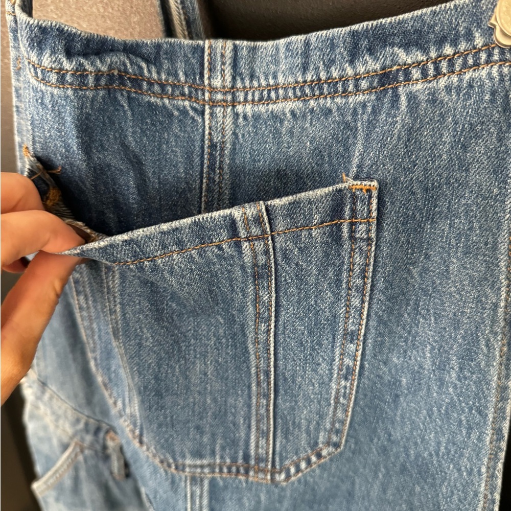 Denim Overalls Women’s Jeans - Blue - Picture 4 of 6